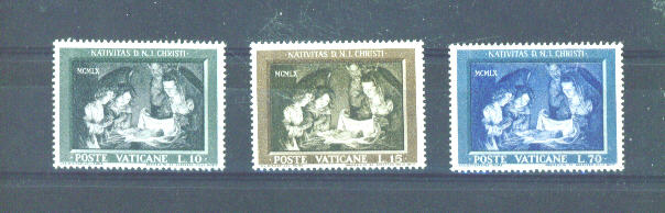 VATICAN - 1960 Christmas MM - Neufs