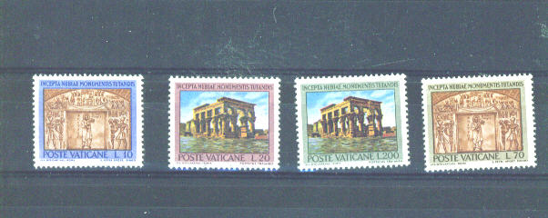 VATICAN - 1964 Nubian Monuments MM - Unused Stamps