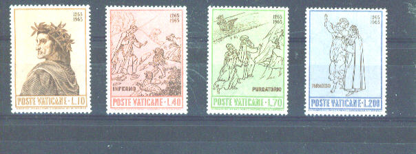 VATICAN - 1965 Dante MM - Unused Stamps