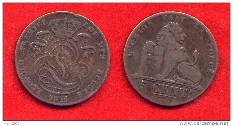 BELGIQUE - BELGIUM - LEOPOLD I - 5 CENTIMES 1841 - 5 Cent