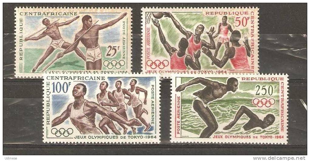 CENTRAL AFRICA  REPUBLIC 1964 - TOKYO OLYMPIC GAMES  - CPL. SET -  MNH MINT NEUF NUEVO - Summer 1964: Tokyo