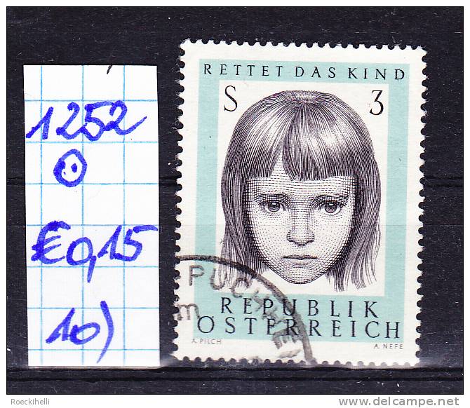 3.10.1966 - SM "10 Jahre Österr. Gesellschaft - Rettet das Kind" -  o gestempelt - siehe Scan (1252o 01-19)