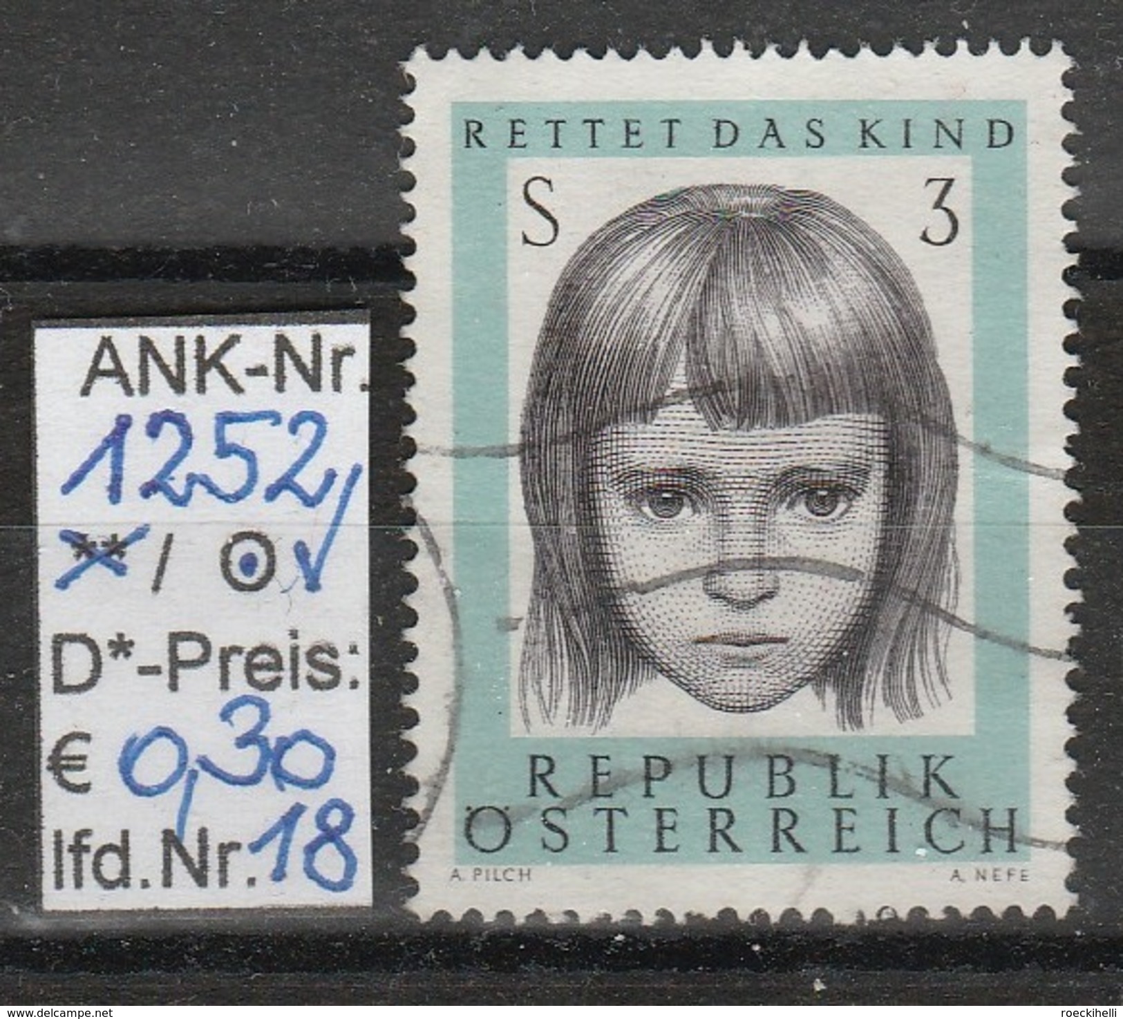 3.10.1966 - SM "10 Jahre Österr. Gesellschaft - Rettet das Kind" -  o gestempelt - siehe Scan (1252o 01-19)