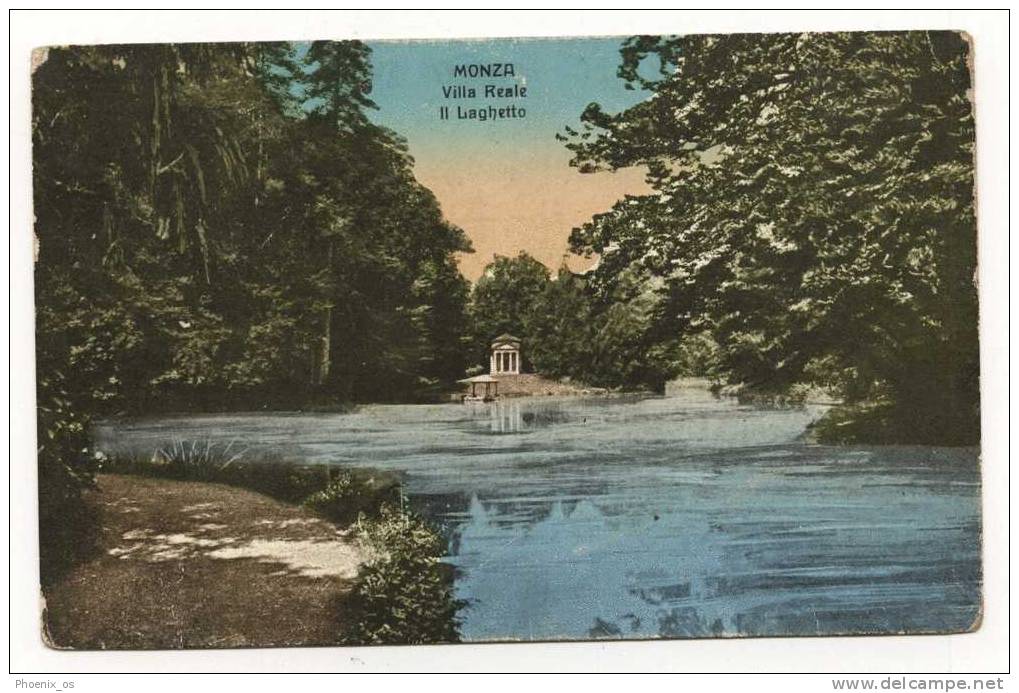 ITALY - MONZA, Villa Reale, Laghetto, Old Postcard - Monza