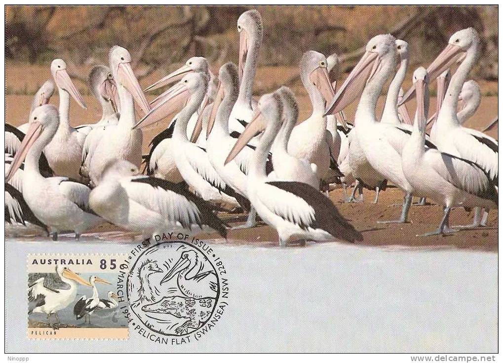 Australia-1994 Australian Wildlife,85c Pelican    Maximum Card - Cartes-Maximum (CM)