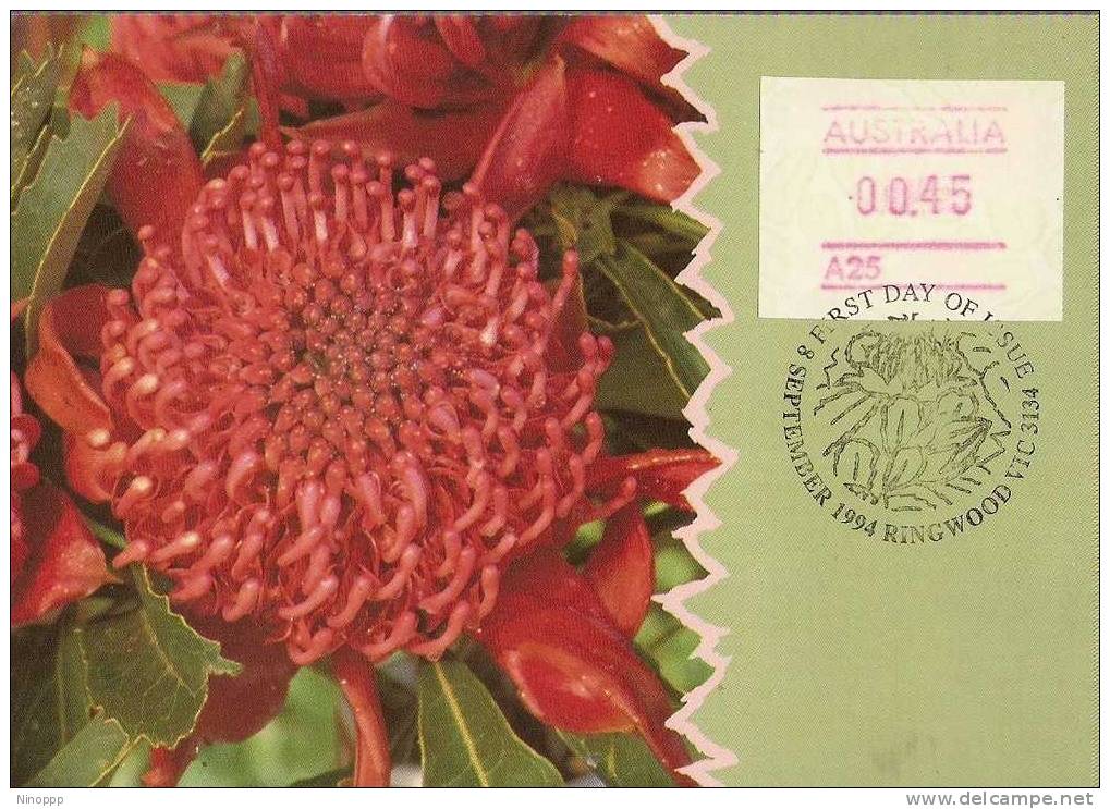 Australia-1994 Waratah Frama   Maximum Card - Maximum Cards