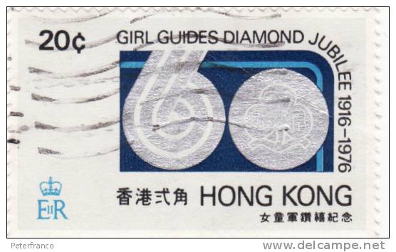 1976 Hong Kong - Girl Guides Diamond Jubilee - Usados