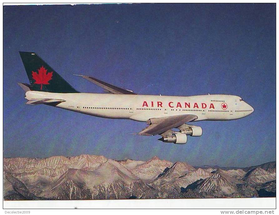 ZS3613 Aviation Avions Air Canada Boeing 747-100 Not Used Perfect Shape - 1946-....: Moderne