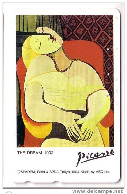 PICASSO (Japan Old Card) Painting Masterpiece Peinture Tableau Malerei Pittura Cuadro Quadro Schilderen Tableaux - Pittura