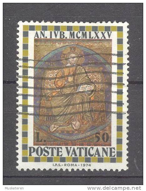 Vatican 1974 Mi. 650    50 L Thronender Christus Fassadenmosaik Der St. Maria Maggiore - Oblitérés
