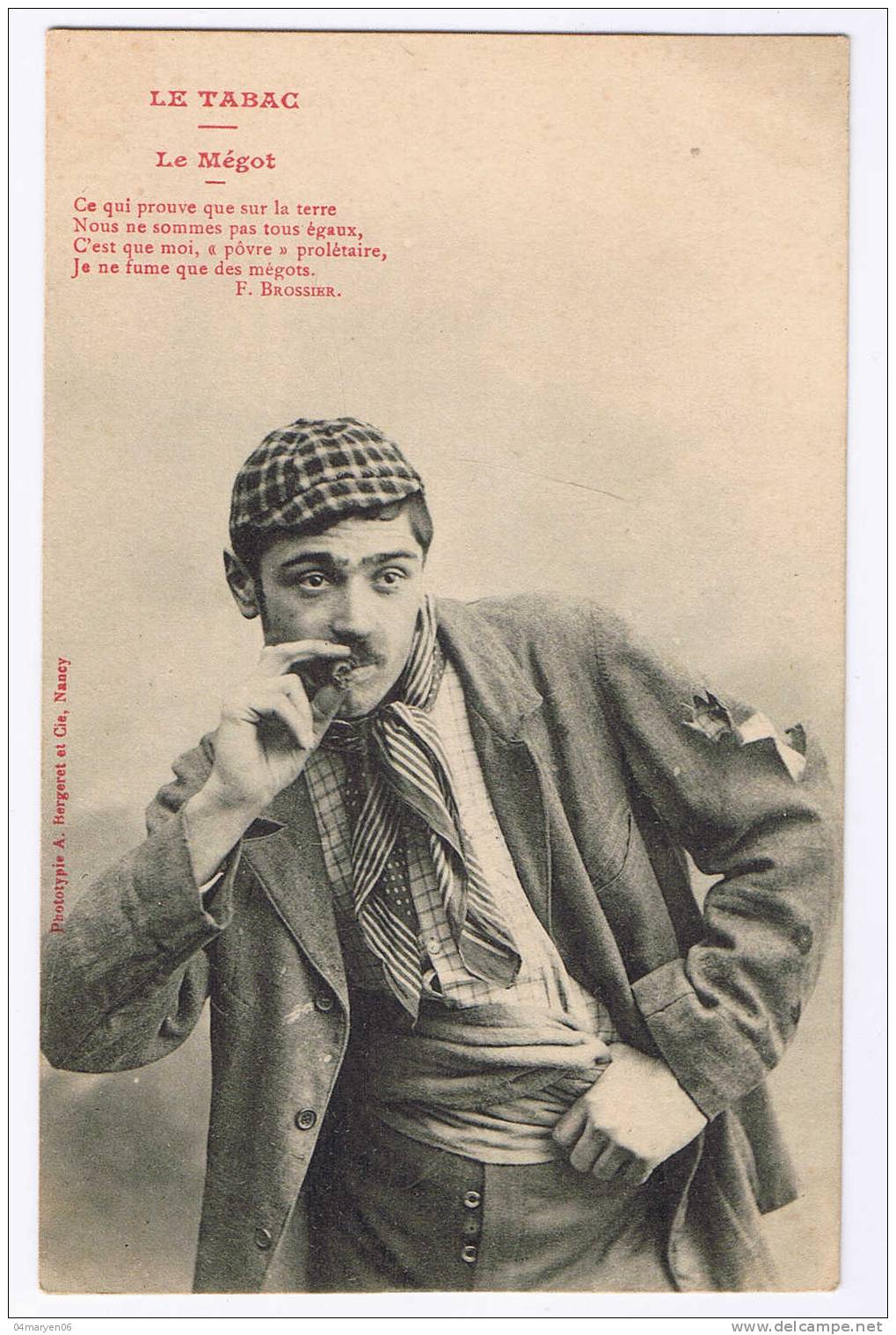 - LE  TABAC.  -- LE  MEGOT.- POSTKAART / CARTE POSTALE - Tabac