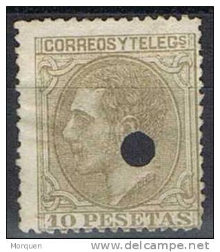 España 10 Pta Alfonso XII, Telegrafos Num 209T º - Usati