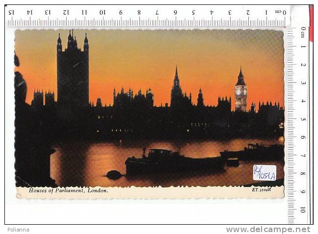 PO1051A# LONDRA - Hauses Of Parliament  VG 1970 - Houses Of Parliament