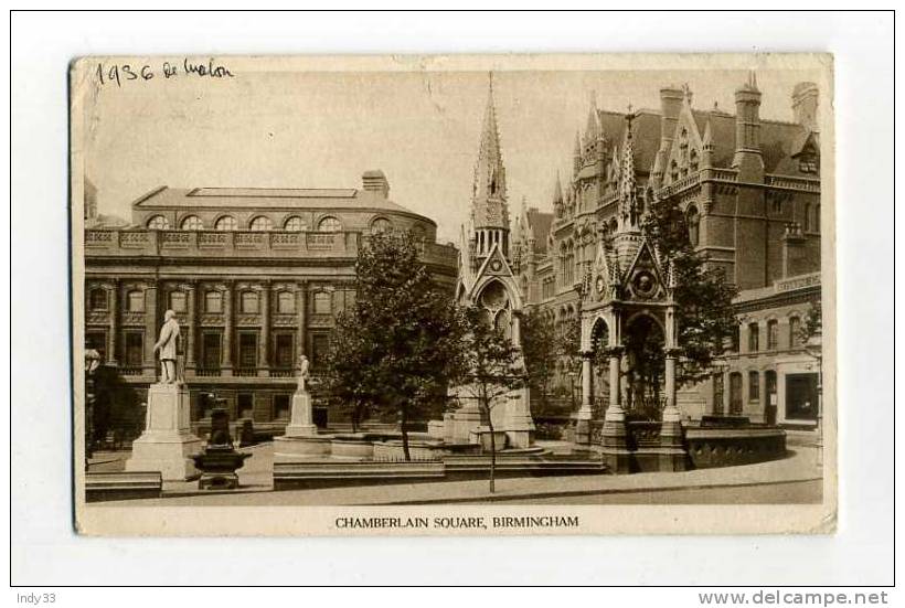 - ANGLETERRE BIRMINGHAM . CHAMBERLAIN SQUARE - Birmingham