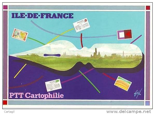 CPM Editions PTT Cartophilie 1992.6 - IDF -  Dessin De FORE - Fore