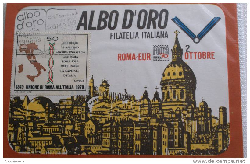 ITALIA 1970 FDC SOUVENIR - FDC