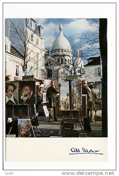 Paris : Montmartre ; La Place Du Tertre , Peintre / Photographe Albert Monier - Monier