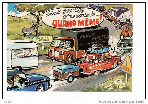 Humour Automobile "Au Volant" Illustré Par R. Allouin - Lassalvy