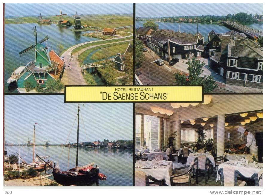 Zaanstad-Zaandijk Hotel-Restaurant " De Saense Schans " Moulin à Vent - Bateaux - Zaanstreek