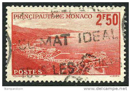 Monaco #170 XF Used 2.50fr Red Panorama Of Monaco From 1939 - Autres & Non Classés