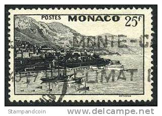 Monaco #221 Used 25fr Monte Carlo Harbor From 1948 - Used Stamps