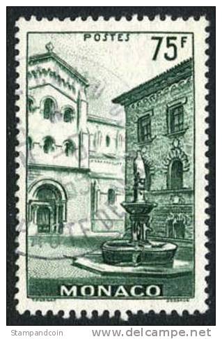 Monaco #320 Used 75fr St. Nicholas Square From 1954 - Usati