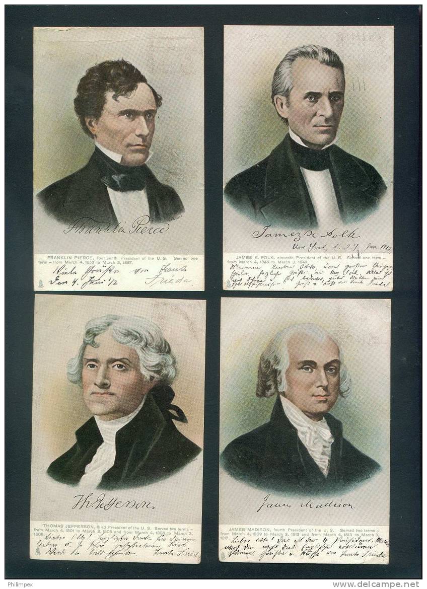 U.S. Presidents Set, 25 Tuck Postcards To Germany, Used - Excellent! - Presidenti