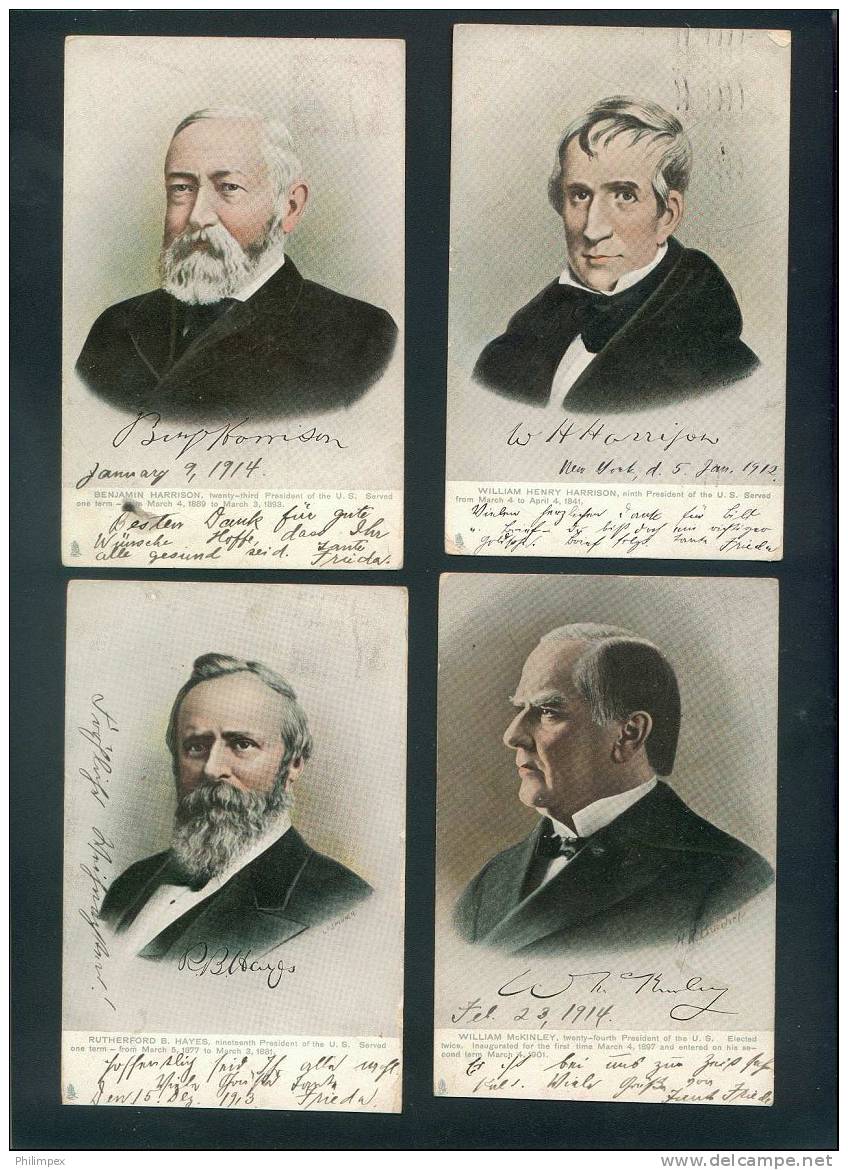 U.S. Presidents Set, 25 Tuck Postcards To Germany, Used - Excellent! - Presidents