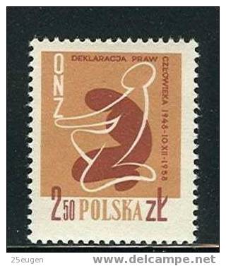 POLAND 1958 MICHEL  NO 1078 MNH - Ongebruikt