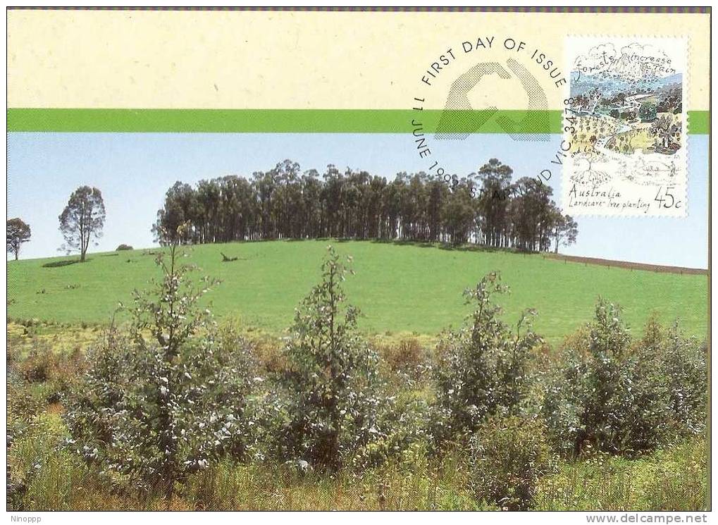 Australia-1992 Landcare  Tree  Planting   Maximum Card - Maximum Cards