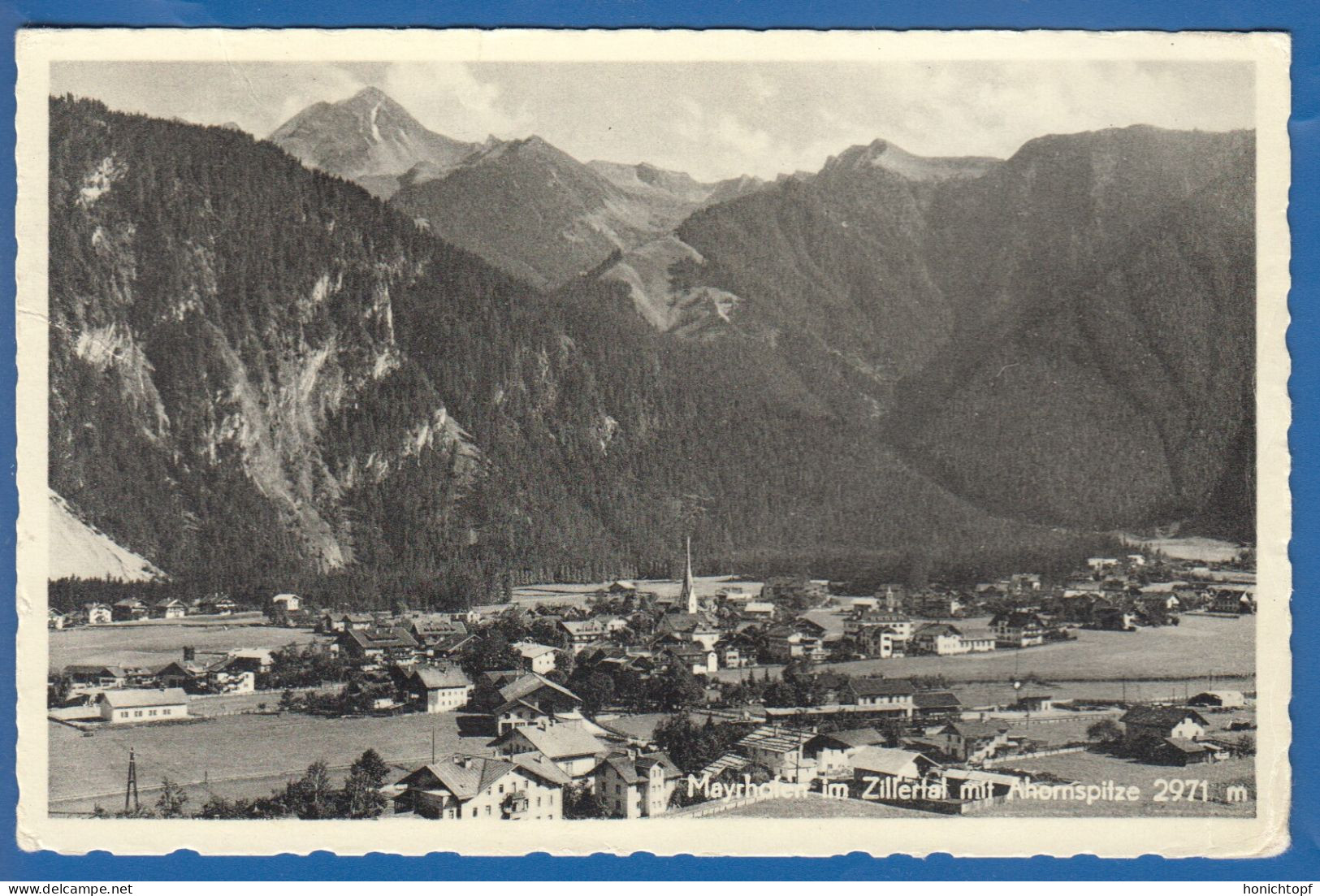 Österreich; Mayrhofen Im Zillertal Mit Ahornspitze; 1953 - Zillertal