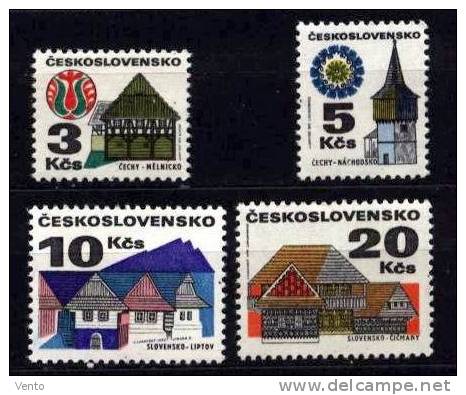 CS 1972 Mi 2080-3 ** Local Architecture - Unused Stamps