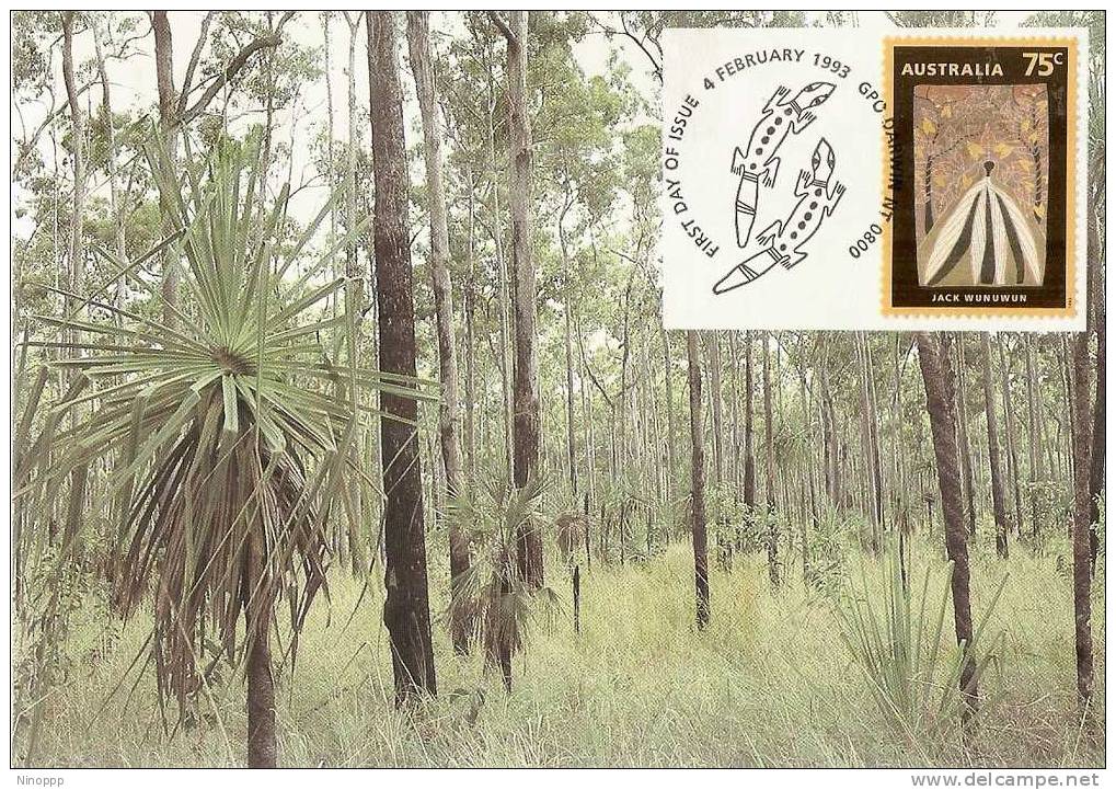 Australia-1993 Dreamings,Yam Plants Maximum Card - Maximumkaarten