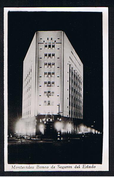 RB 594 - Real Photo Postcard - Montevideo Banco De Seguros Del Estado - Uruguay - Uruguay