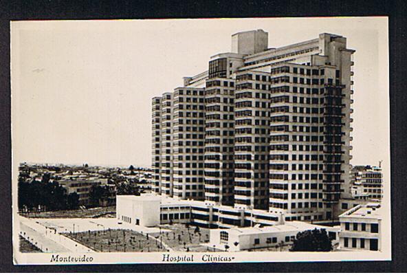 RB 594 - Real Photo Postcard - Hospital Clinicas -  Montevideo - Uruguay - Uruguay