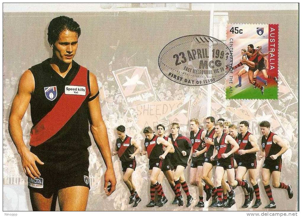 Australia-1996 AFL Centenary, Essendon Bombers  Maximum Card - Rugby