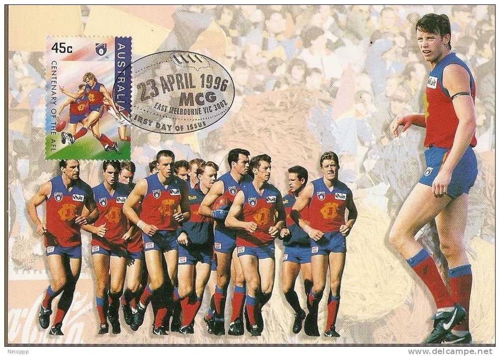 Australia-1996 AFL Centenary, Fitzroy Lions  Maximum Card - Rugby