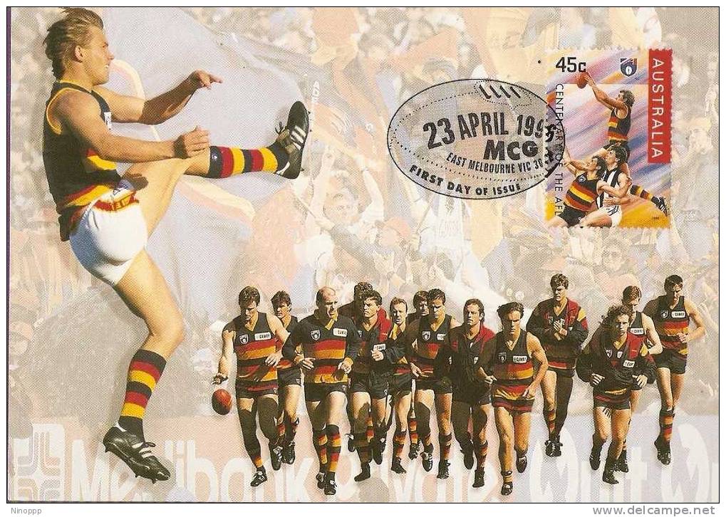 Australia-1996 AFL Centenary,Adelaide Crows Maximum Card - Rugby