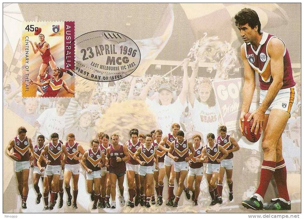Australia-1996 AFL Centenary,Brisbane Bears  Maximum Card - Rugby