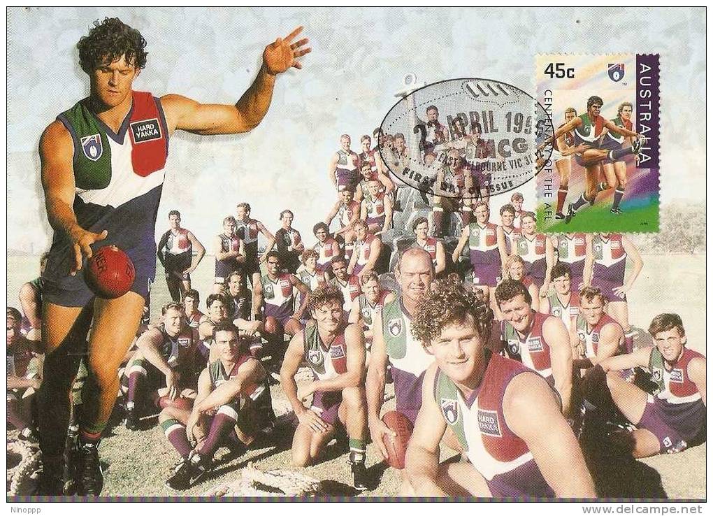 Australia-1996 AFL Centenary,Fremantle Dockers Maximum Card - Rugby