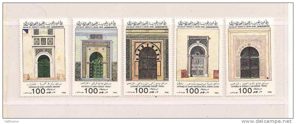 LIBYE   ( AFLYE - 1 )   1985  N° YVERT ET TELLIER     N° 1593/1597    N** - Libia