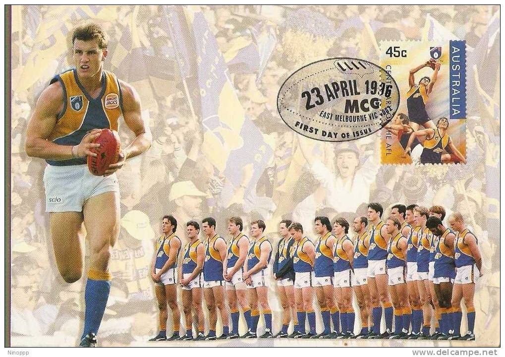 Australia-1996 AFL Centenary,West Coast Eagles  Maximum Card - Rugby