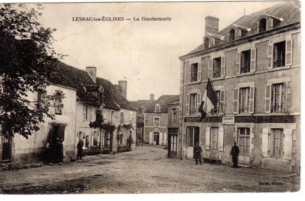 87 - LUSSAC Les EGLISES - ""La Gendarmerie"" - Oradour Sur Vayres