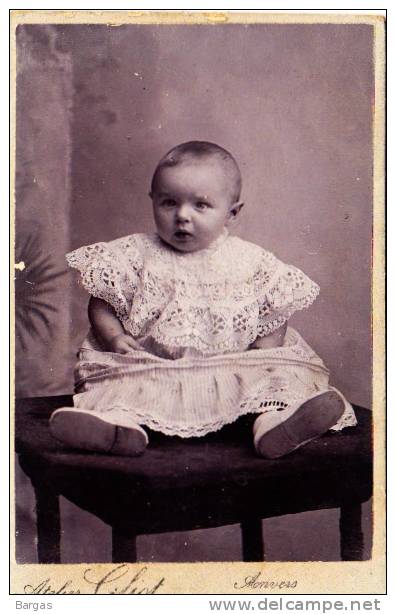 CDV Photographe Gliot à Anvers Bébé - Anciennes (Av. 1900)