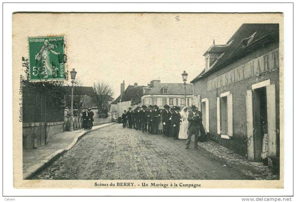 SCENES DU BERRY Indre 36 Cher 18 UN MARIAGE A LA CAMPAGNE EDITEUR GUILLEMONT CHATEAUROUX - Centre-Val De Loire