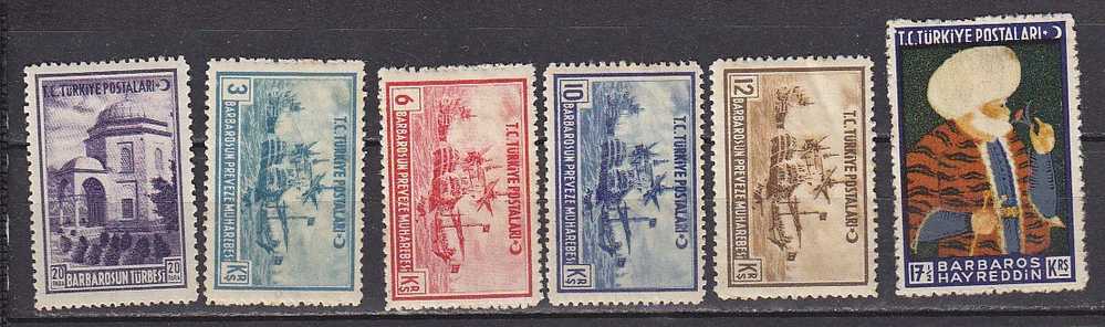 PGL - TURQUIE Yv N°951/56 * - Unused Stamps