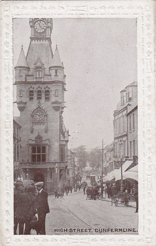 Royaume-Uni - Scotland - Fife - Dunfermline - High Street - Carte Gaufrée - Fife