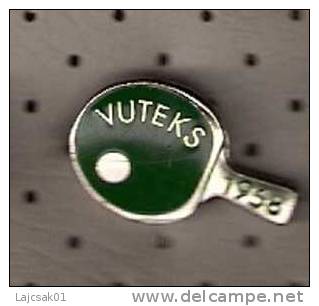 Table Tennis Club Vuteks,Vukovar, Yugoslavia ,good Quality Old Pin - Tenis De Mesa