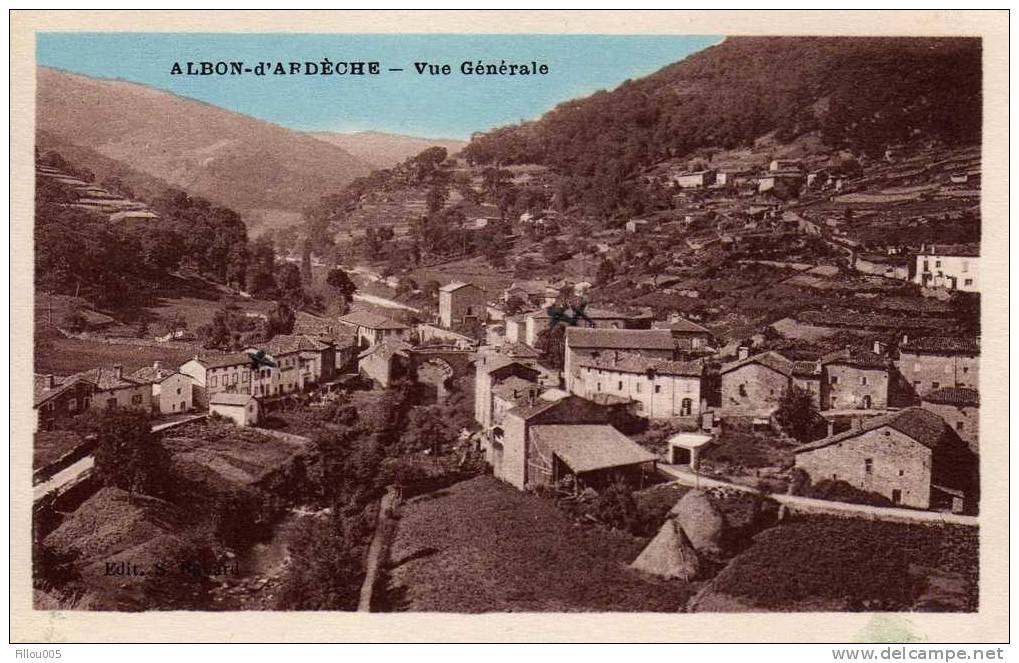 07.    ALBON- D- ARDECHE  .  ( ARDECHE ) .   VUE GENERALE.......C467 - Autres & Non Classés