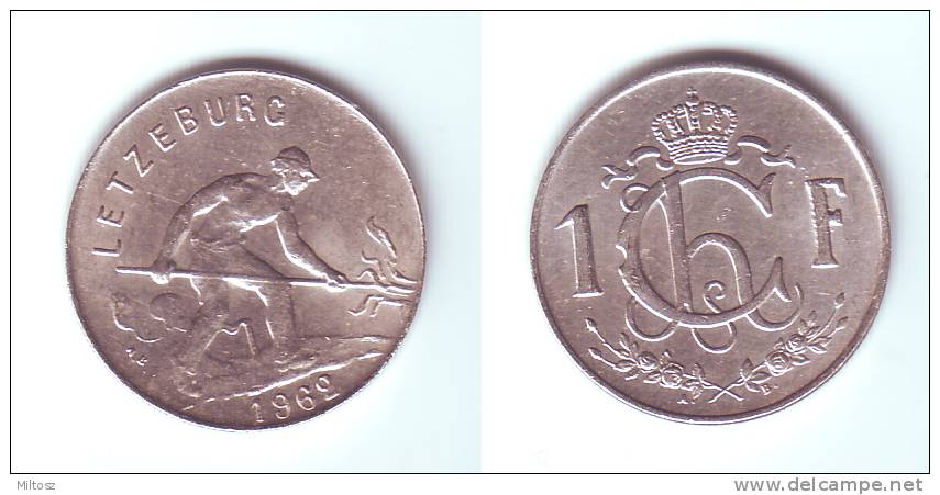 Luxembourg 1 Franc 1962 - Luxembourg